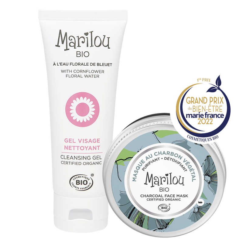 Routine nettoyante et purifiante - Coffrets | Marilou Bio Routine nettoyante et purifiante - Coffrets | Marilou Bio
