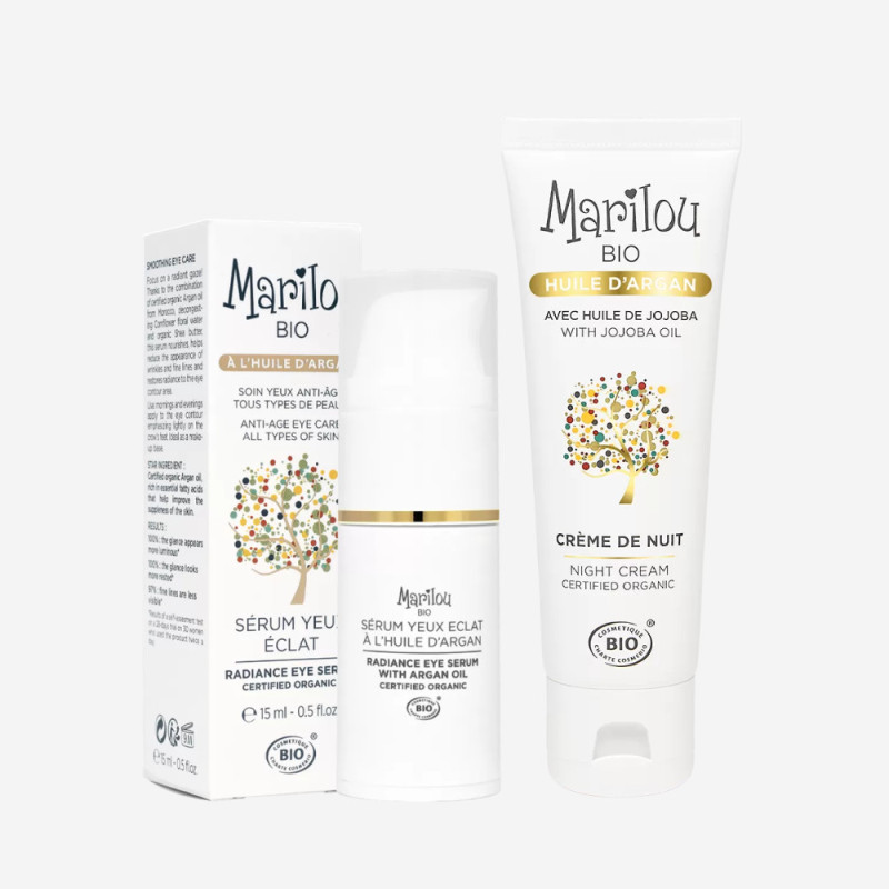 Duo Nuit Régénérant à l'Huile d'Argan Bio | Marilou Bio